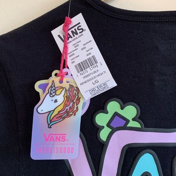 VANS Irene Is Good High Tide T-Shirt . NEW - Picture 8 of 8